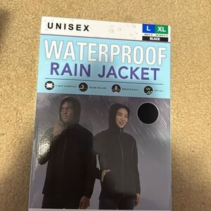 Unisex Lightweight Black Rain jacket - New - L/XL